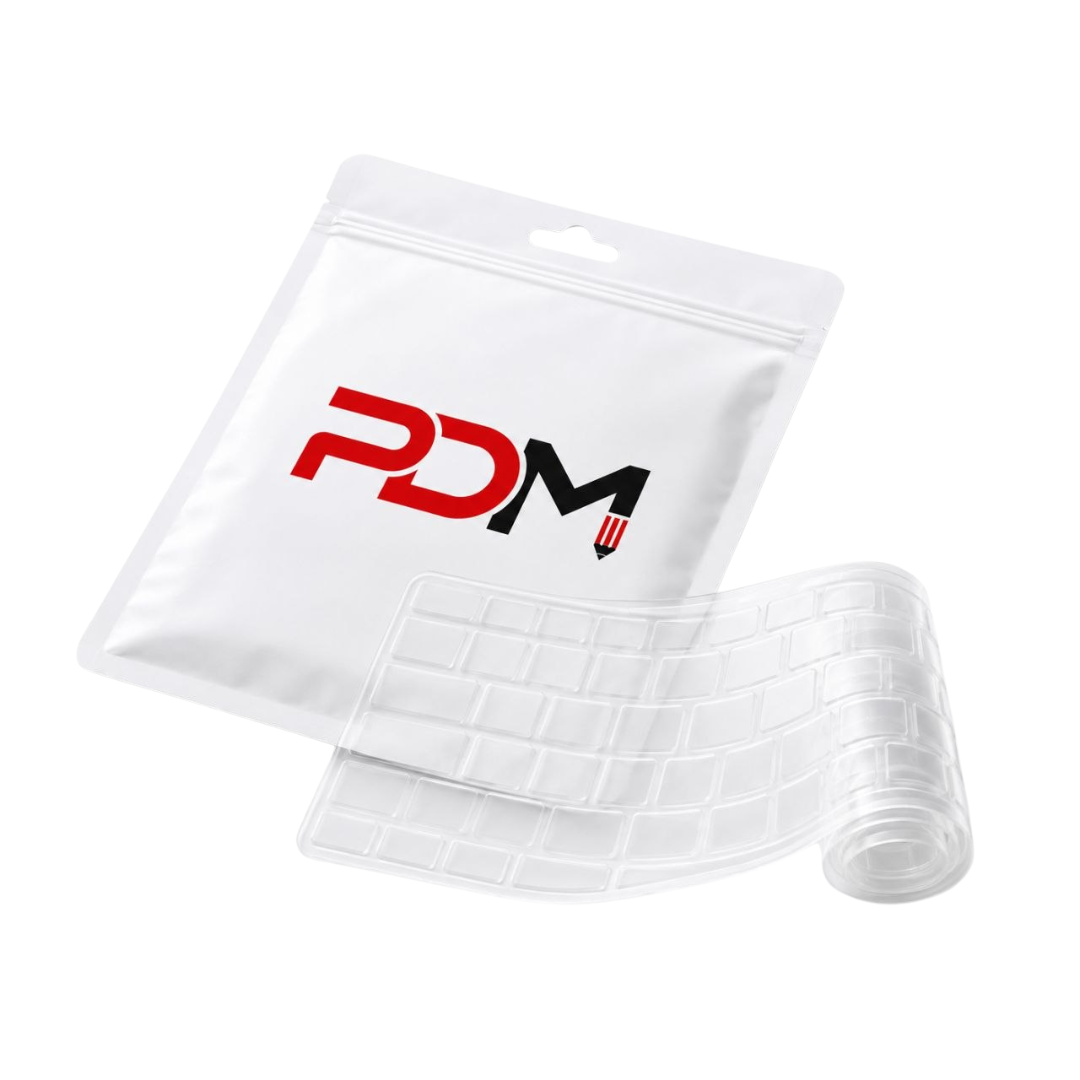 PDM Universal Transparent Silicone Keyboard Protector Cover